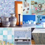 青いブルーの貼ってはがせる壁紙シールで清潔感のあるお部屋に簡単DIY事例6選