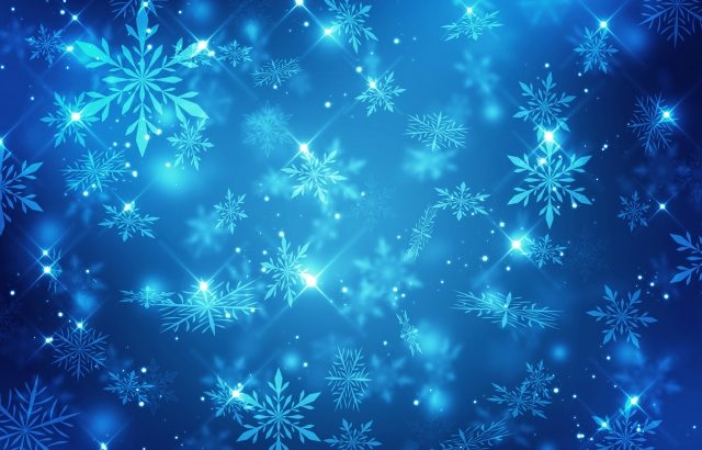 雪の結晶のウォールステッカーを窓ガラスに貼って、窓ガラスを雪景色にしよう